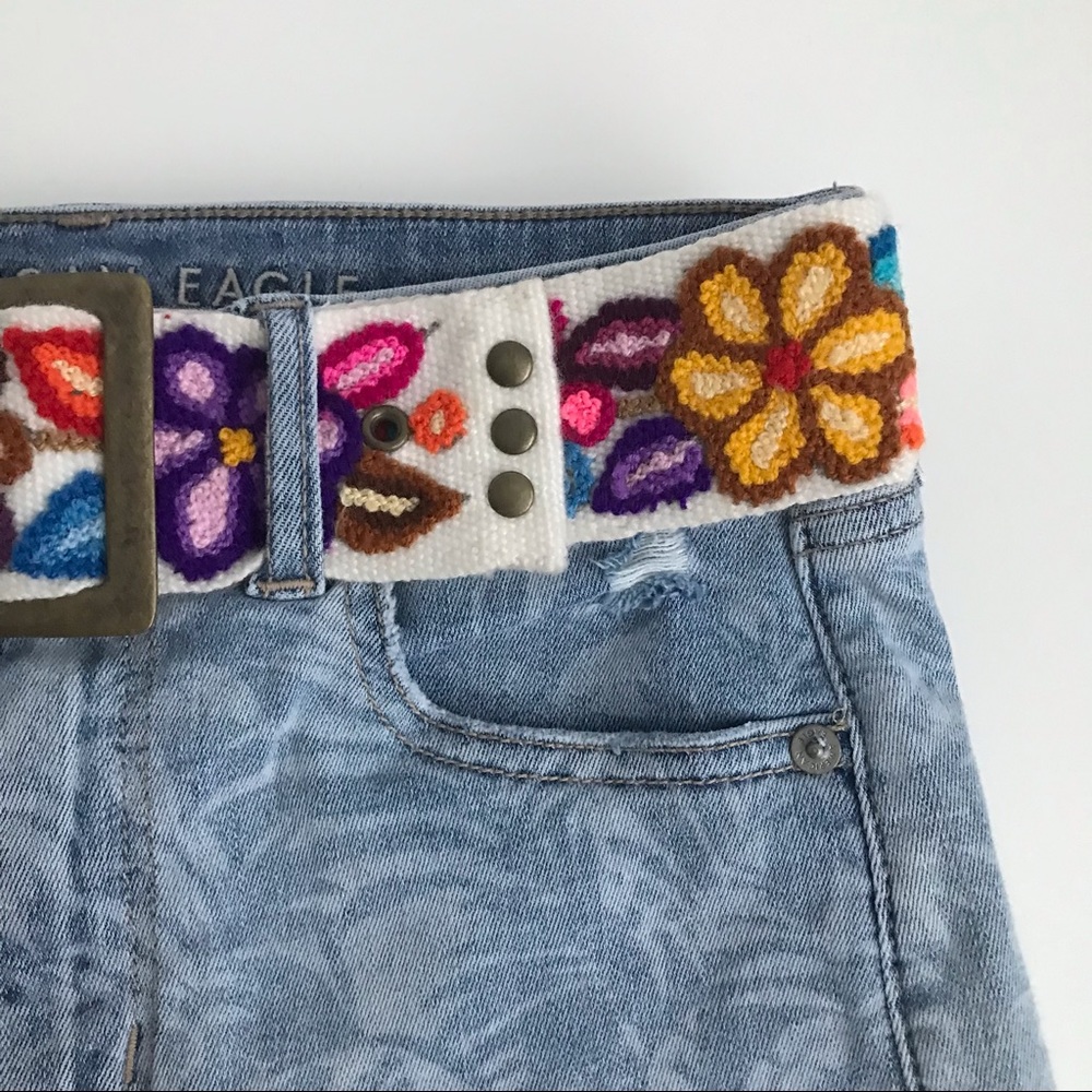 Bohemian Embroidered Floral Belt - Picture 6 of 6